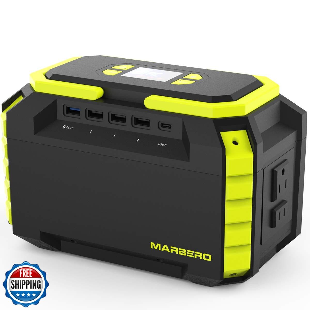 MARBERO 222Wh Portable Power Station 200W Solar Generator 60000mAh Power Bank