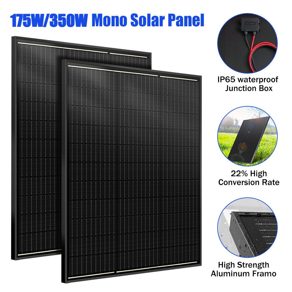 175W 350W Watt 12V Mono Solar Panel Charging Battery Power RV Home Boat Off-Grid