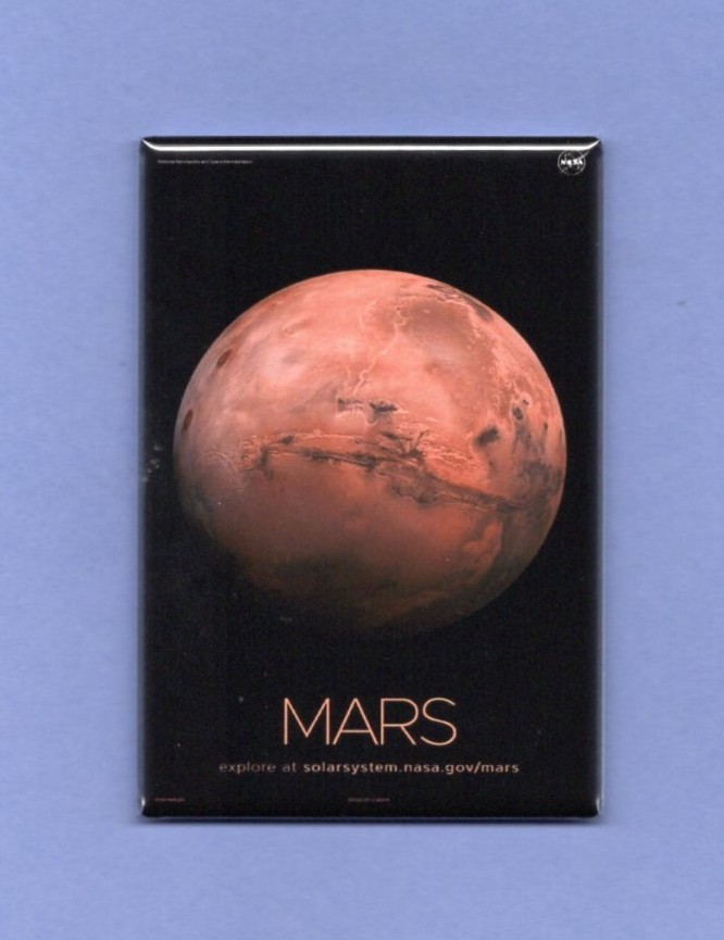 EXPLORE SOLAR SYSTEM MARS POSTER *2X3 FRIDGE MAGNET* NASA SPACE PLANET BEAUTY