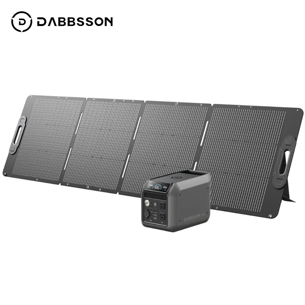 Dabbsson 600L Portable Power Station 768Wh 600W Solar Generator 210W Solar Panel