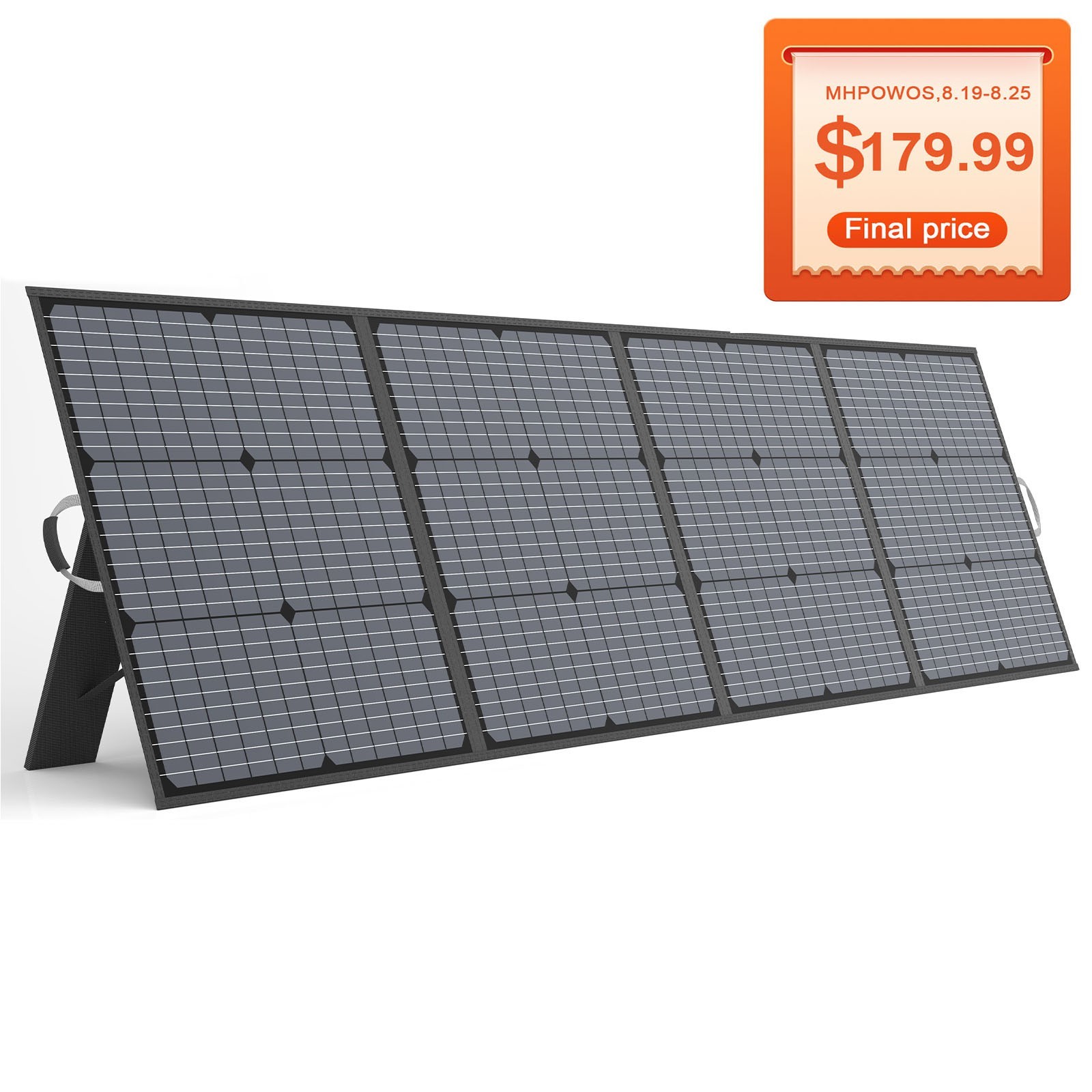 MHPOWOS 220W Foldable Solar Panel Kit for Jackery Bluetti Ecoflow Power stations
