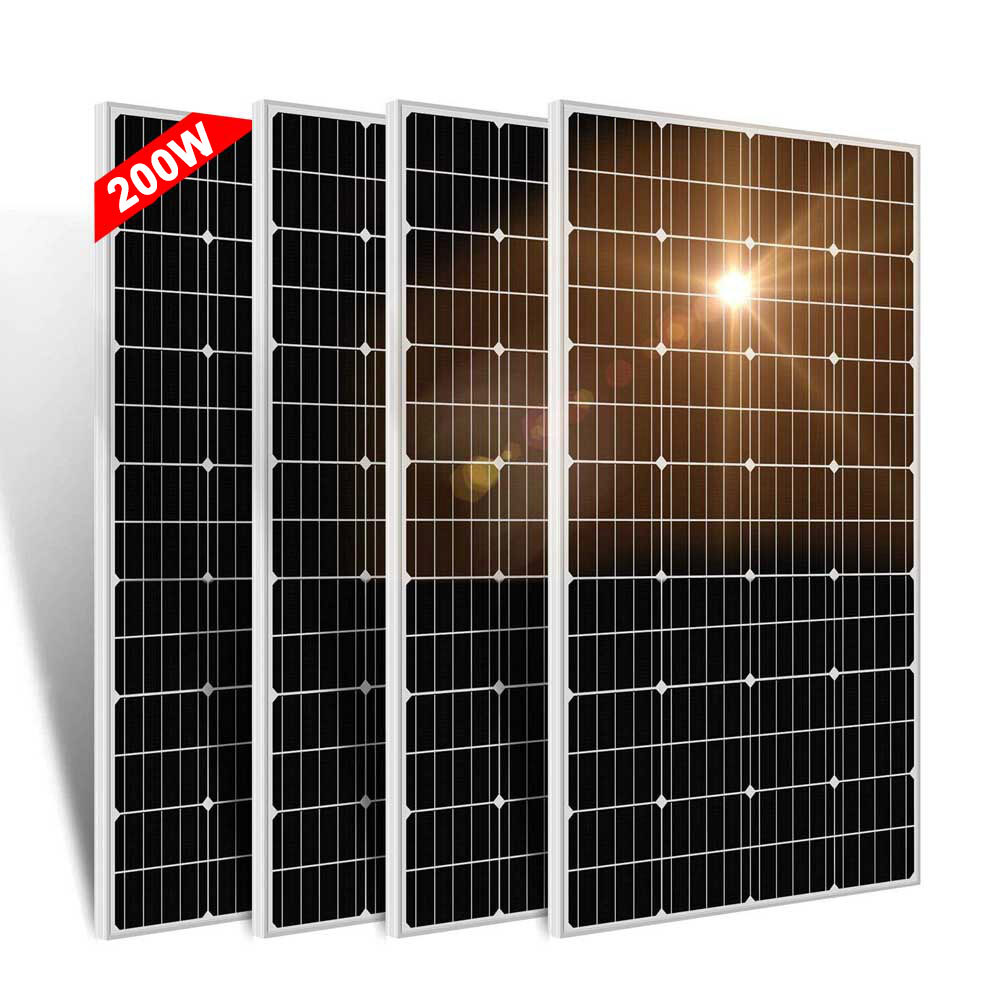 200W 12V Mono Solar Panel 200 Watts Compact Design Solar Module For RV Marine