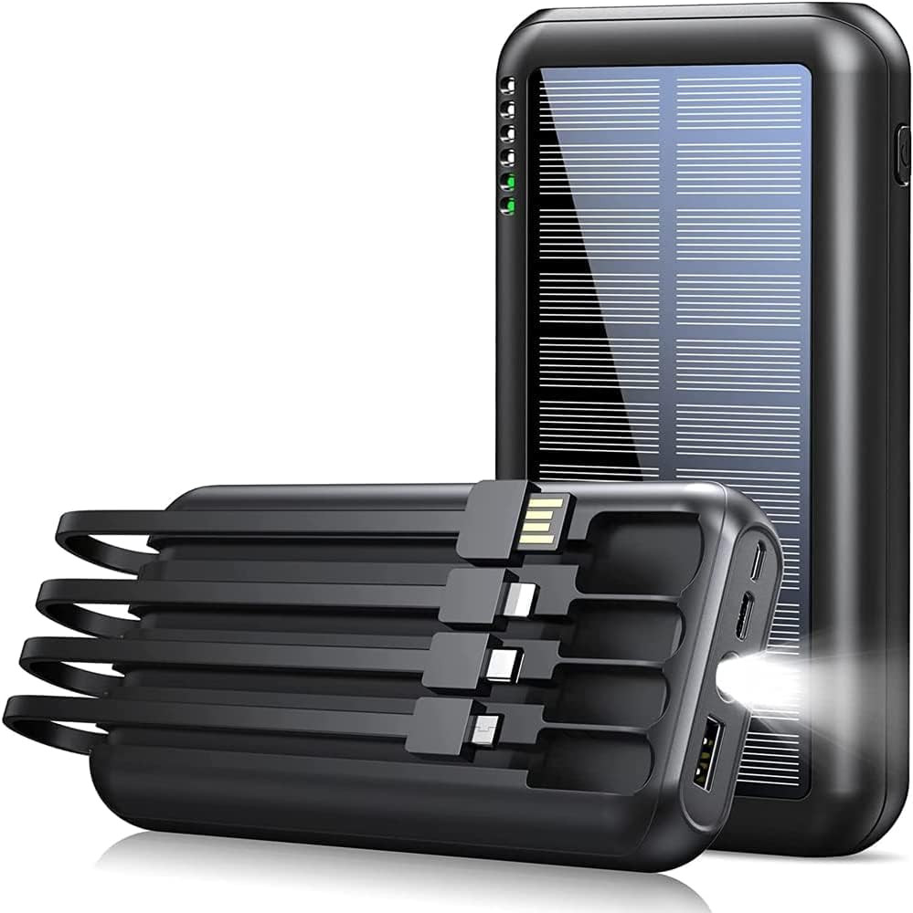 Power-Bank-Solar-Portable-Charger – 40000Mah Power Bank Large Capacity Built in