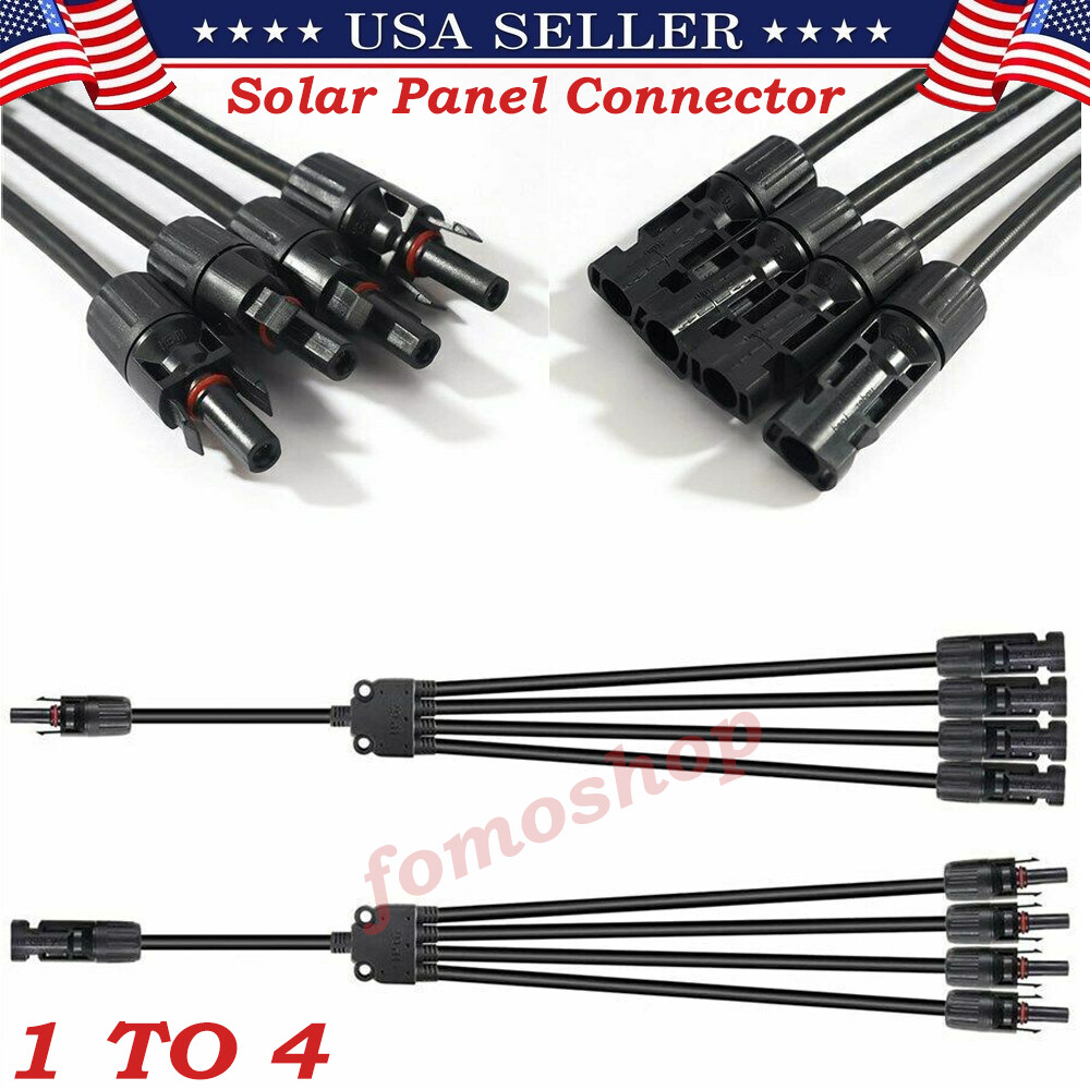 Solar Panel Connector Y Branch Parallel Cable Wire Connection Waterproof Adapter