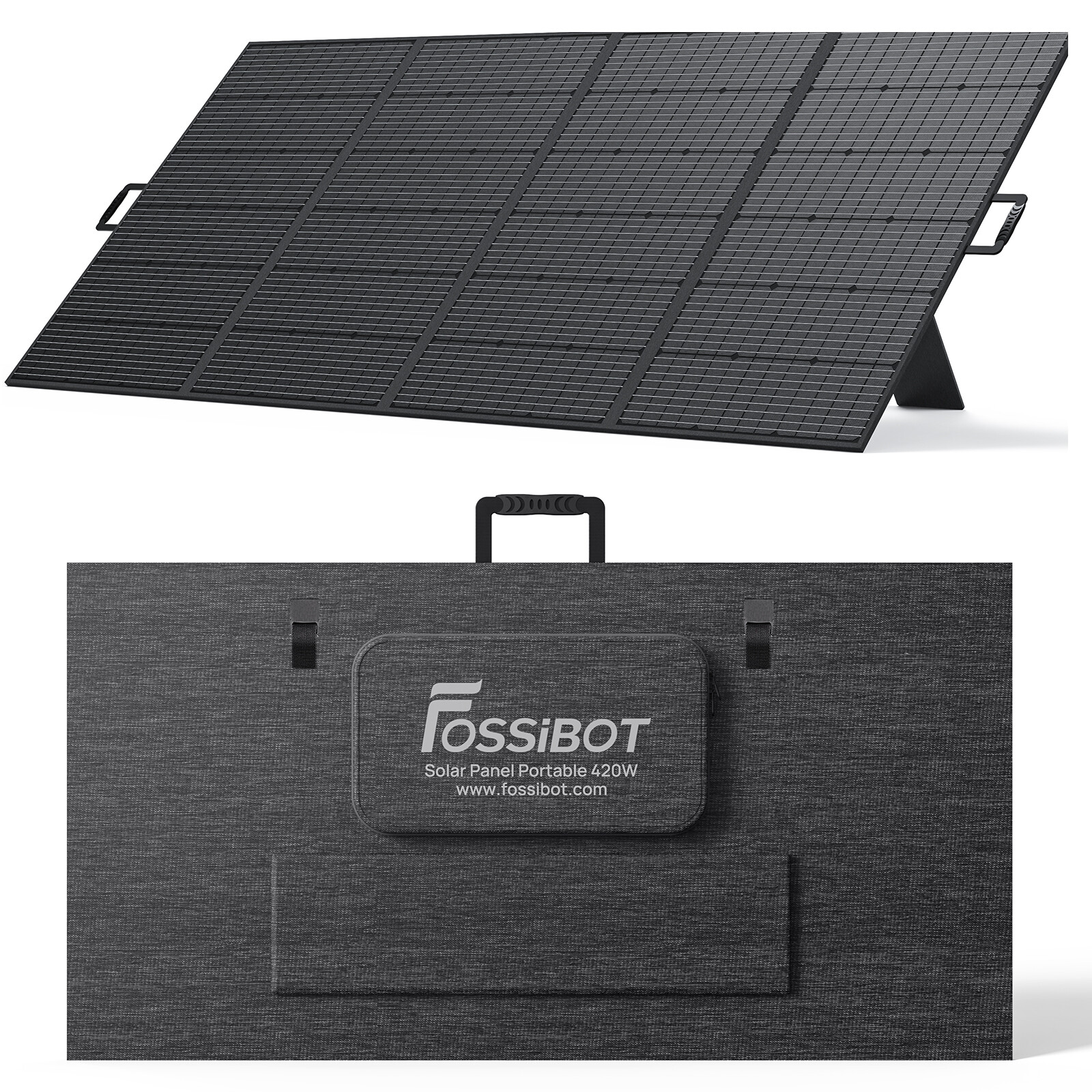 FOSSiBOT 420W Foldable Solar Panel for Home RV Camping Off Grid Power Station