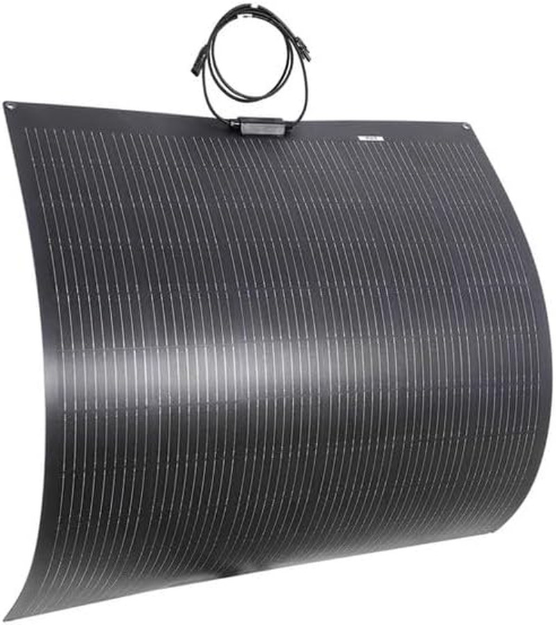 Flexible Solar Panel 200W 12V ETFE 9Bb,44In X 35.6In Semi-Flexible Bendable Mono