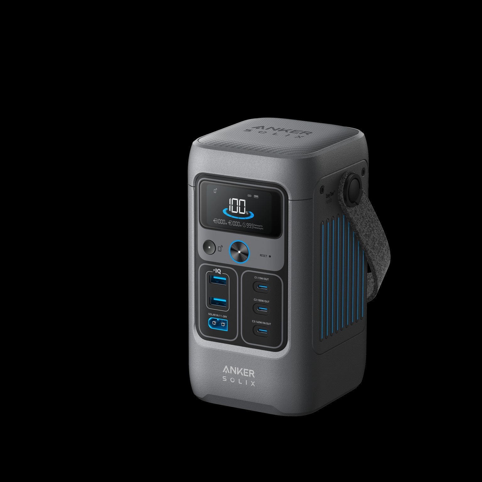 Anker SOLIX C200 DC Power Bank Station 192Wh 200W Solar Generator for Outdoor