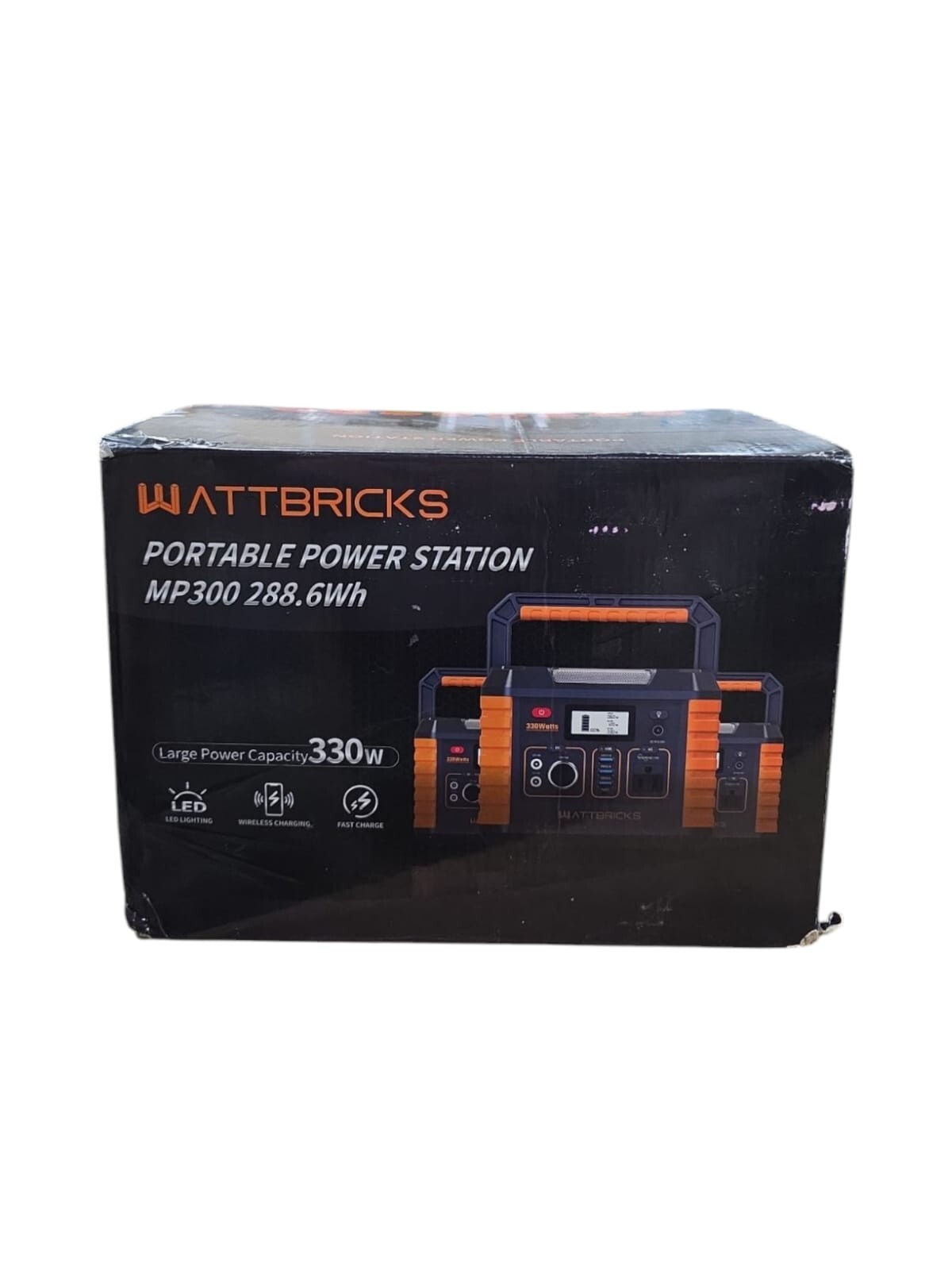 EBL MP300 Black Portable Power Station Pure 330W 288W Open Box – Ships FREE