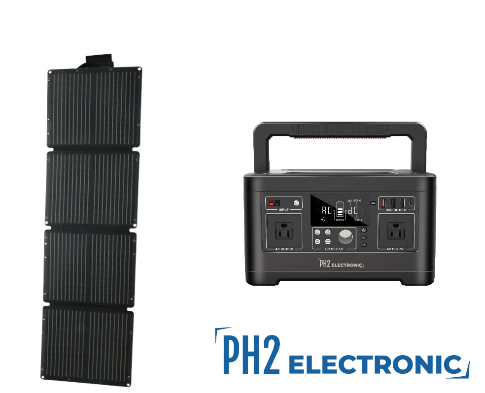 500W Portable Power Station 140400mAh lithium ion battery  (Solar Panel Optiona)
