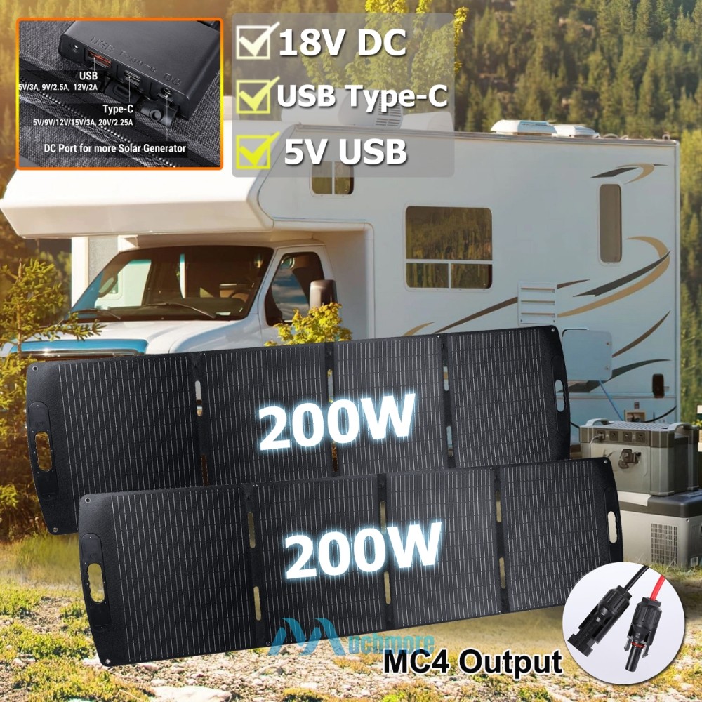 Portable Foldable Solar Panel Kit 110W 200W 400W IP67 for Ecoflow Power Stations