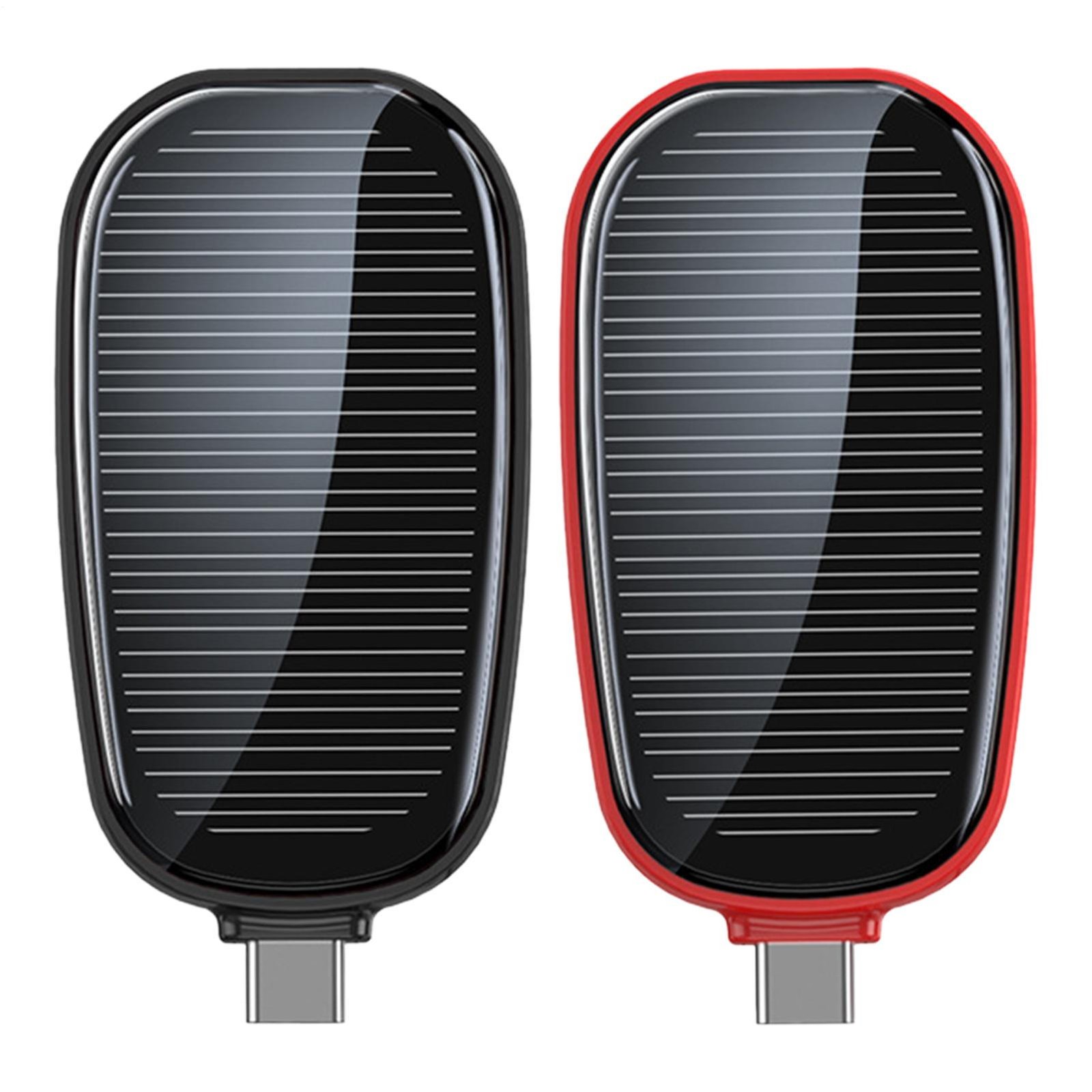 Mini Solar Power Bank Portable Keychain Powerbank For Cell Phone TYPE-C 1200mAh