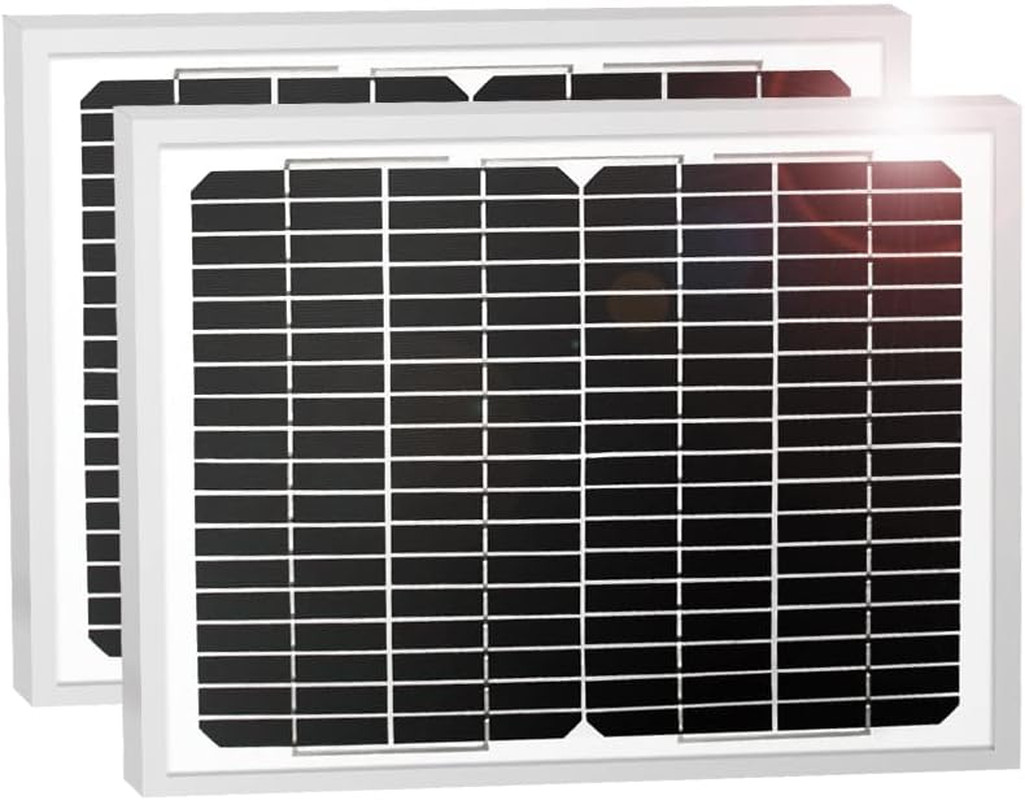 TOPENS TSQ20W Solar Panel 20-Watt 24V Monocrystalline Solar Panel Kit, for Gate