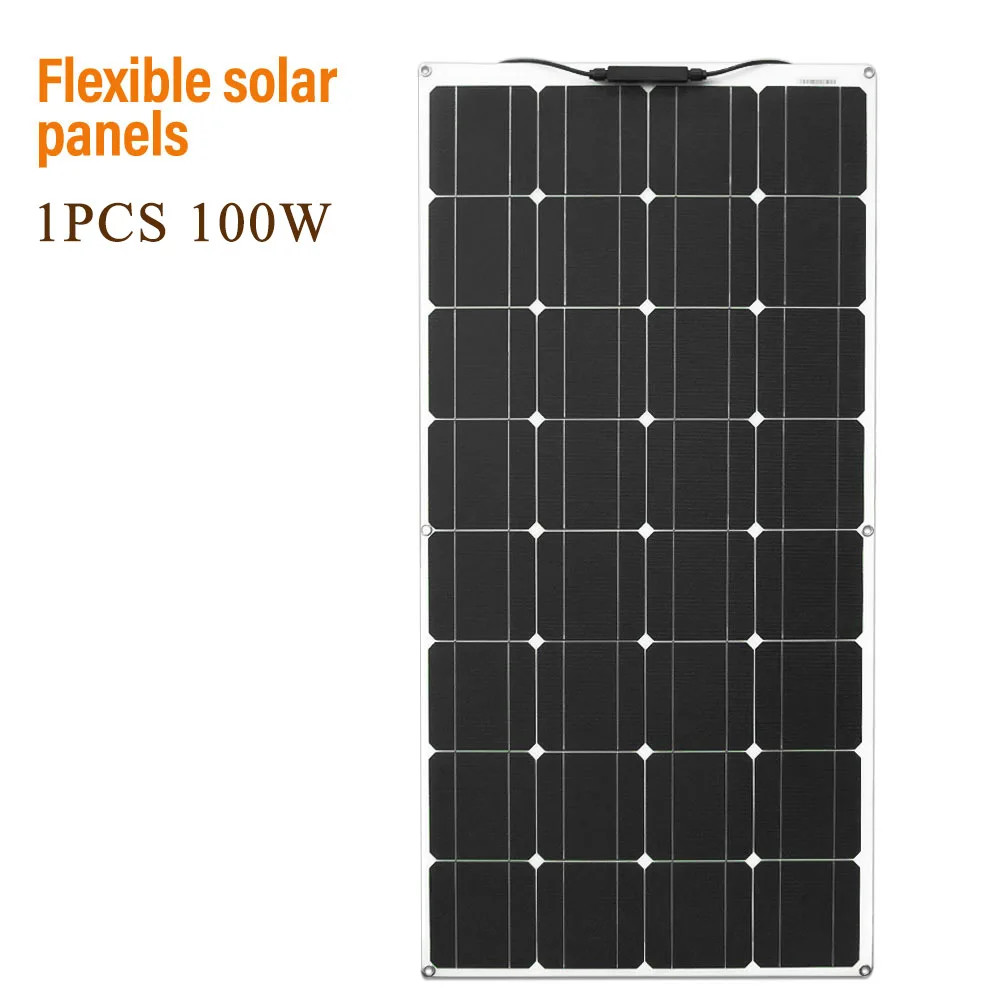 100 Watt Solar Panel 200W 300W 400W Flexible PET Photatic Monocrystalline Cell 1