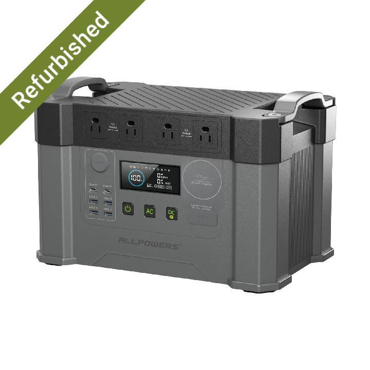 [New S2000pro] ALLPOWERS Portable Power Station 2400W Solar Generator LiFePO4 RV