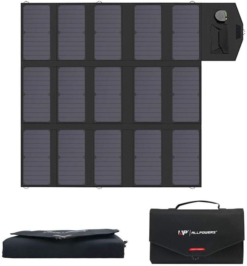 ALLPOWERS 100W Solar Panel Foldable Portable Solar Panel Kit for Laptop, Camping