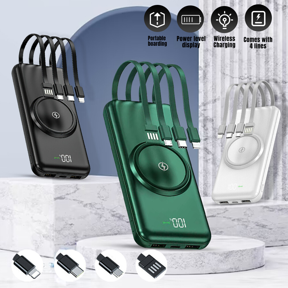 2 USB Power Bank 9000000mAh Portable Wireless Fast Charger for iPhone Cell Phone