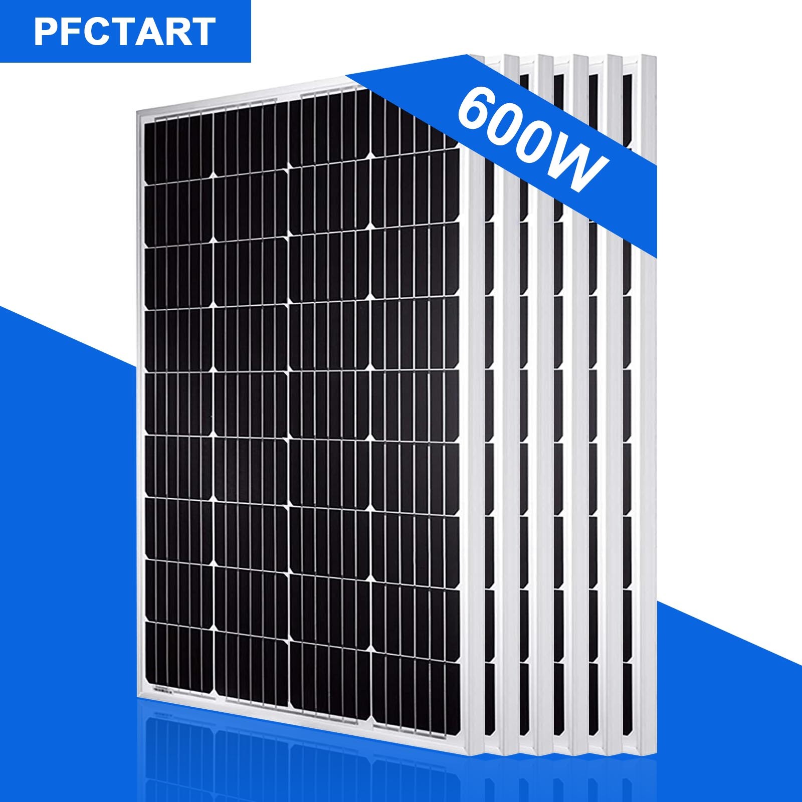 100W 200W 400W 600W Watt 12V Monocrystalline Solar Panel PV Module RV Off Grid