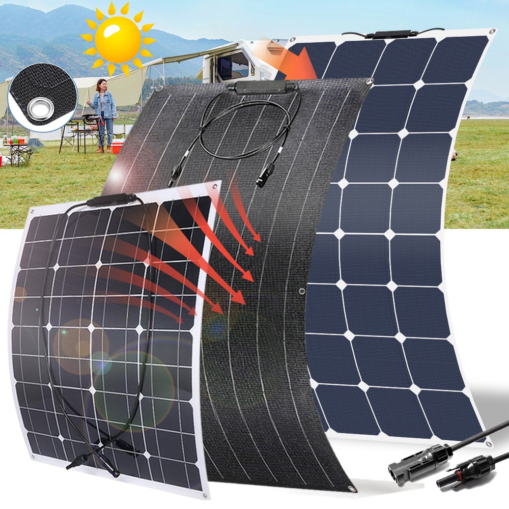 400W 800W Flexible Solar Panel Mono 12V Portable for Camping Home RV Boat Marine