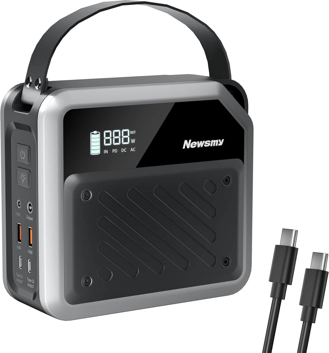 Newsmy 270Wh Portable Power Station 268W Solar Generator For RV Camping US