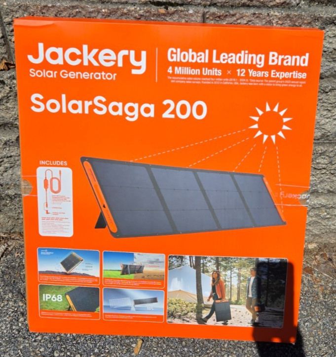 (2) NEW Jackery SolarSaga 200W Portable Solar Panels