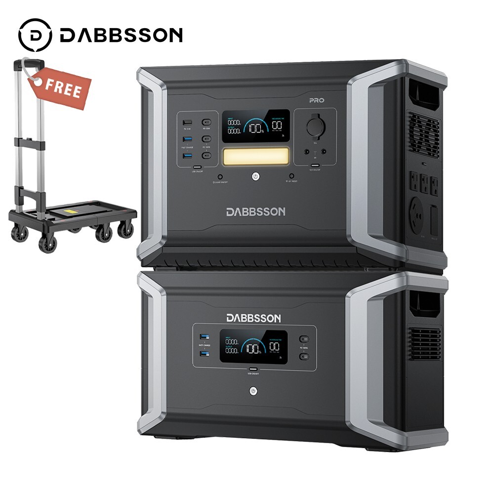 Dabbsson Power Station 4300Wh 2400W Solar Generator Outdoor Home Backup Camping