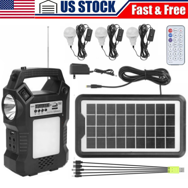 Power Station Solar Generator Panel Power Bank Outlet Camping Emergency Portable