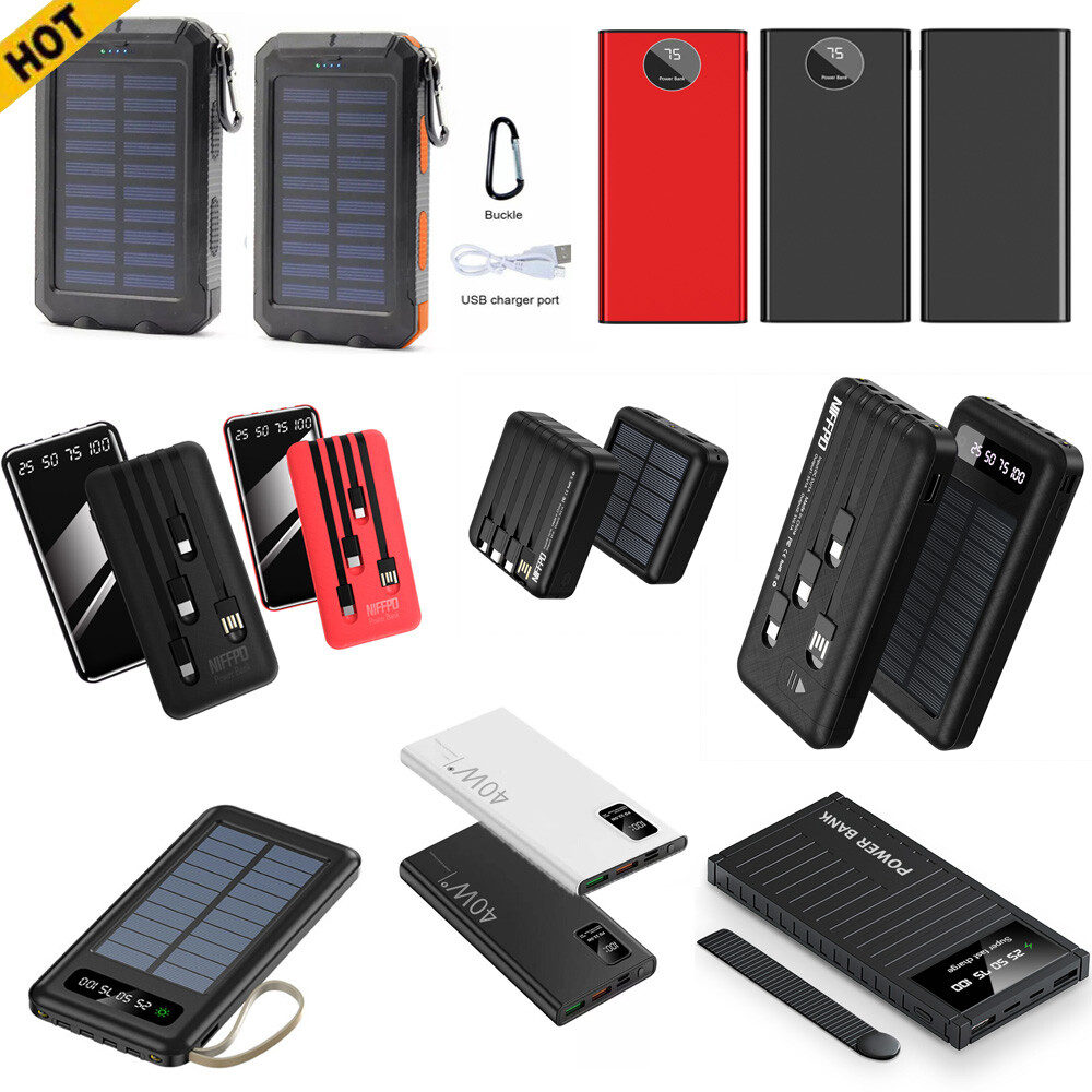 9000000mAh Portable Power Bank USB LCD External Battery Charger For Cell Phone