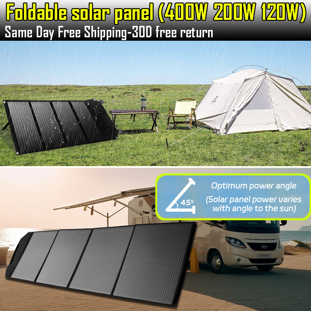 Solar Panel 400W 300W 200W 120W Mono Solar Backup Power with MC4 Connector kit