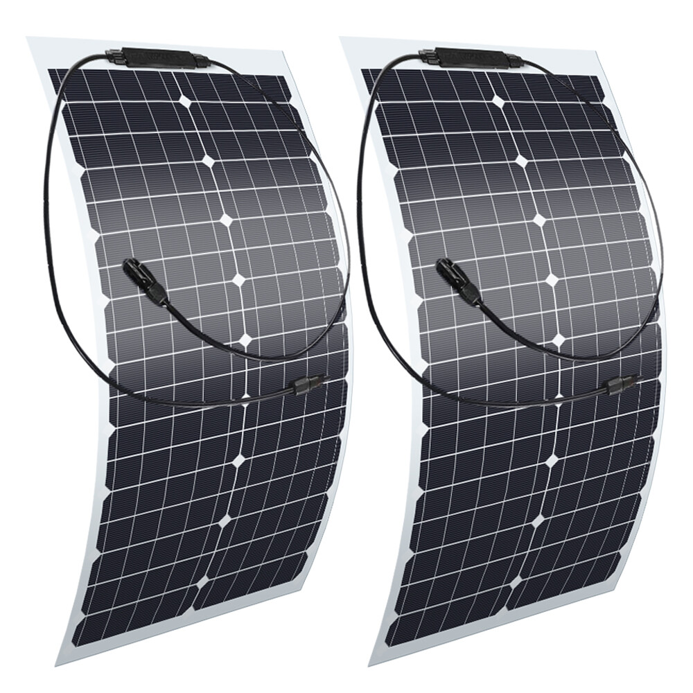 400W 200W Flexible Solar Panel 12v Battery Charge Portable Mono Camping Home RV
