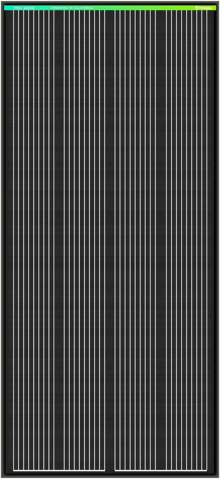 Newpowa PRO 200 Watt 12 Volt Monocrystalline 200W 12V Solar Panel, 9 Busbar PV M