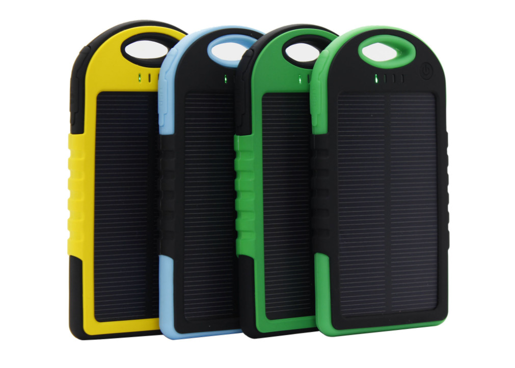 5000mAh Portable Solar Power Bank Charger With Super Bright LED Lights