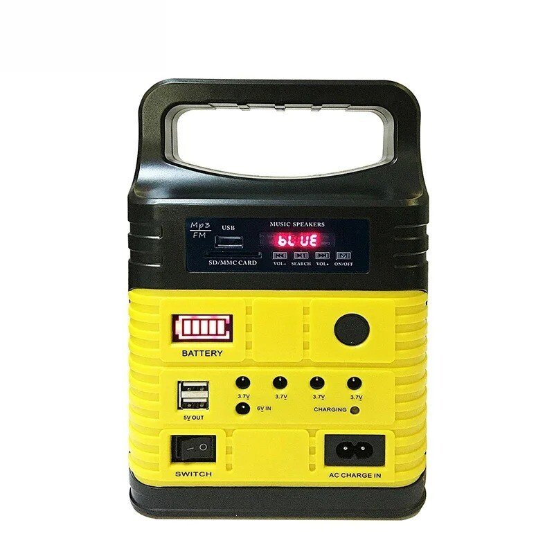 Portable Solar Generator Solar Emergency Light Solar System Radio Bluetooth Mp3