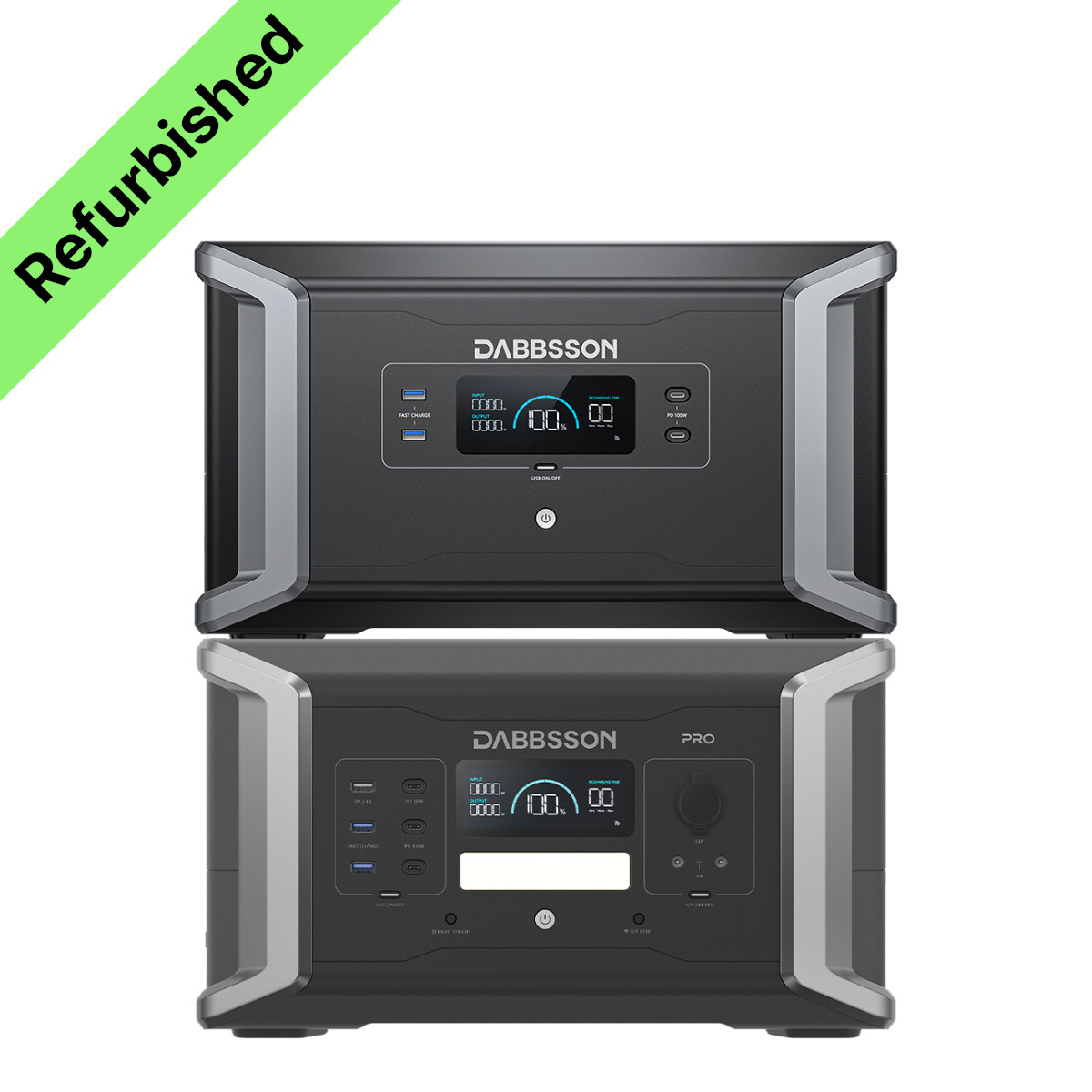 Dabbsson Portable Power Station 3172Wh 2400W Solar Generator +Expandable Battery