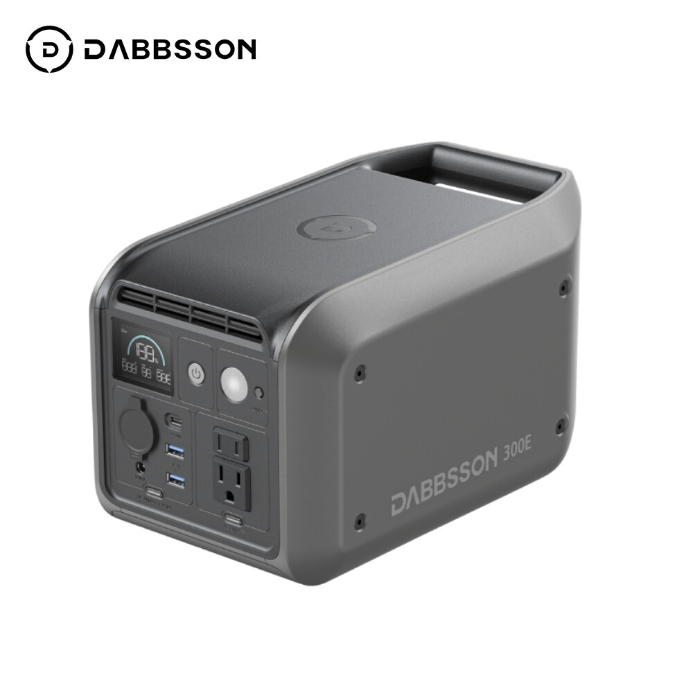 Dabbsson 300E 298Wh 300W Portable Power Station Solar Generator LiFePO4 Battery