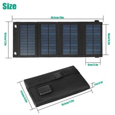 100W USB Solar Panel Kit Folding Power Bank Outdoor Camping Hiking Phone Charger
