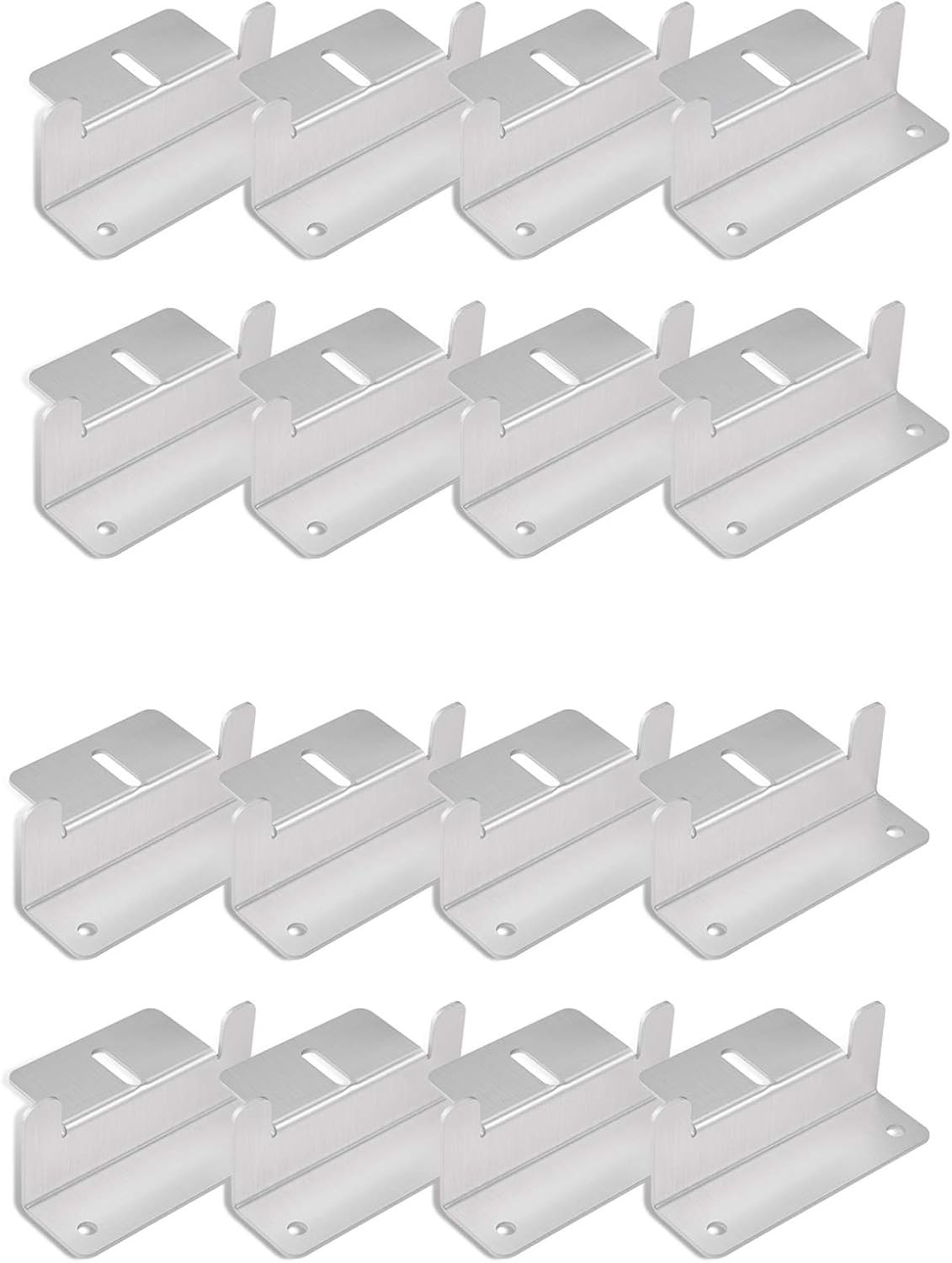 BougeRV 16 Units Solar Panel Mounting Bracket Kits, Solar Panel mounting z Brack