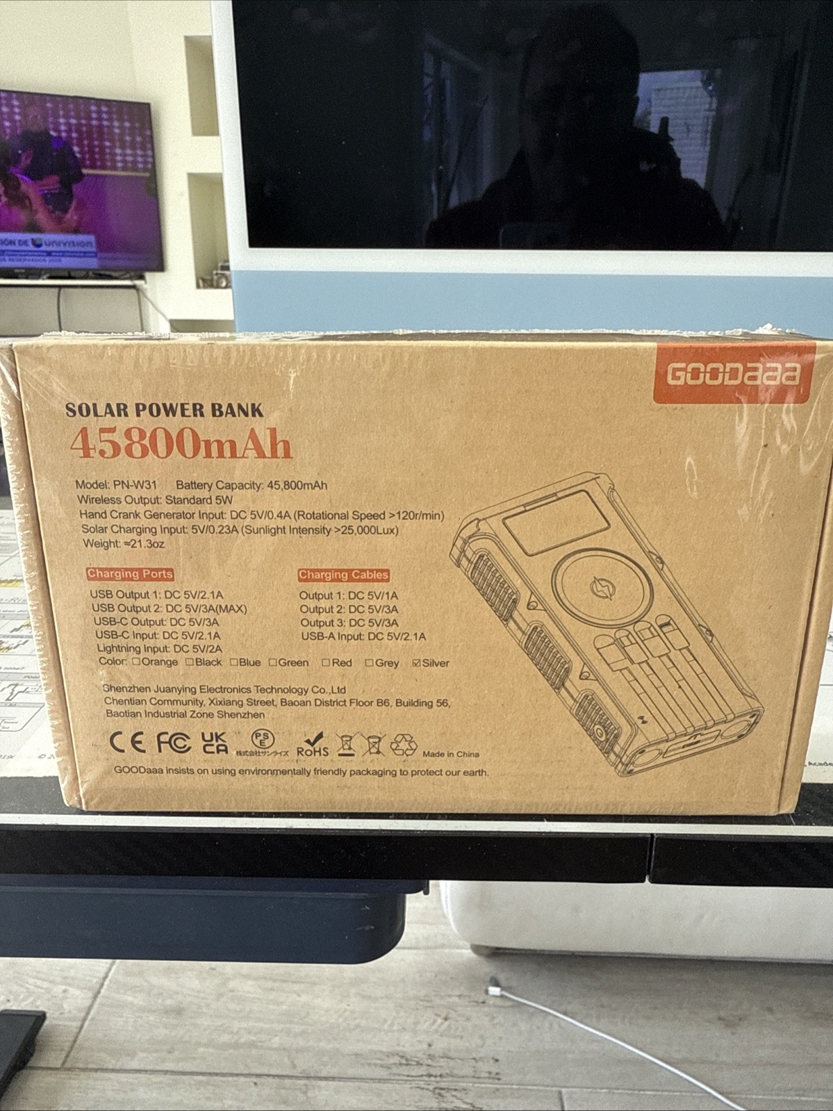 45800mAh Solar Power Bank