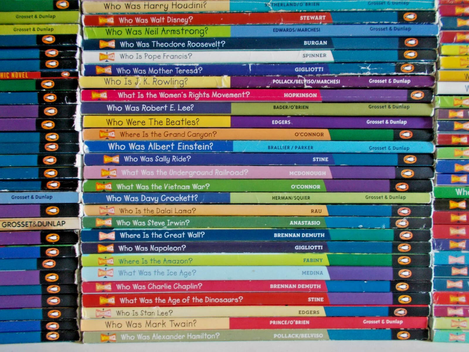 Who What Where Was / Is Books – Build Your Lot – Flat $4.75 Shipping Rate