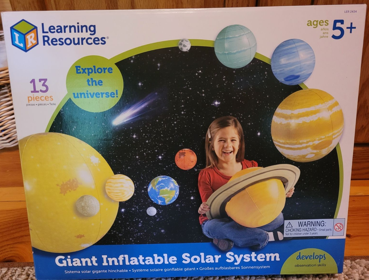 Learning Resources Inflatable Solar System With Sun, Moon, and 9 Planets, Age 5+