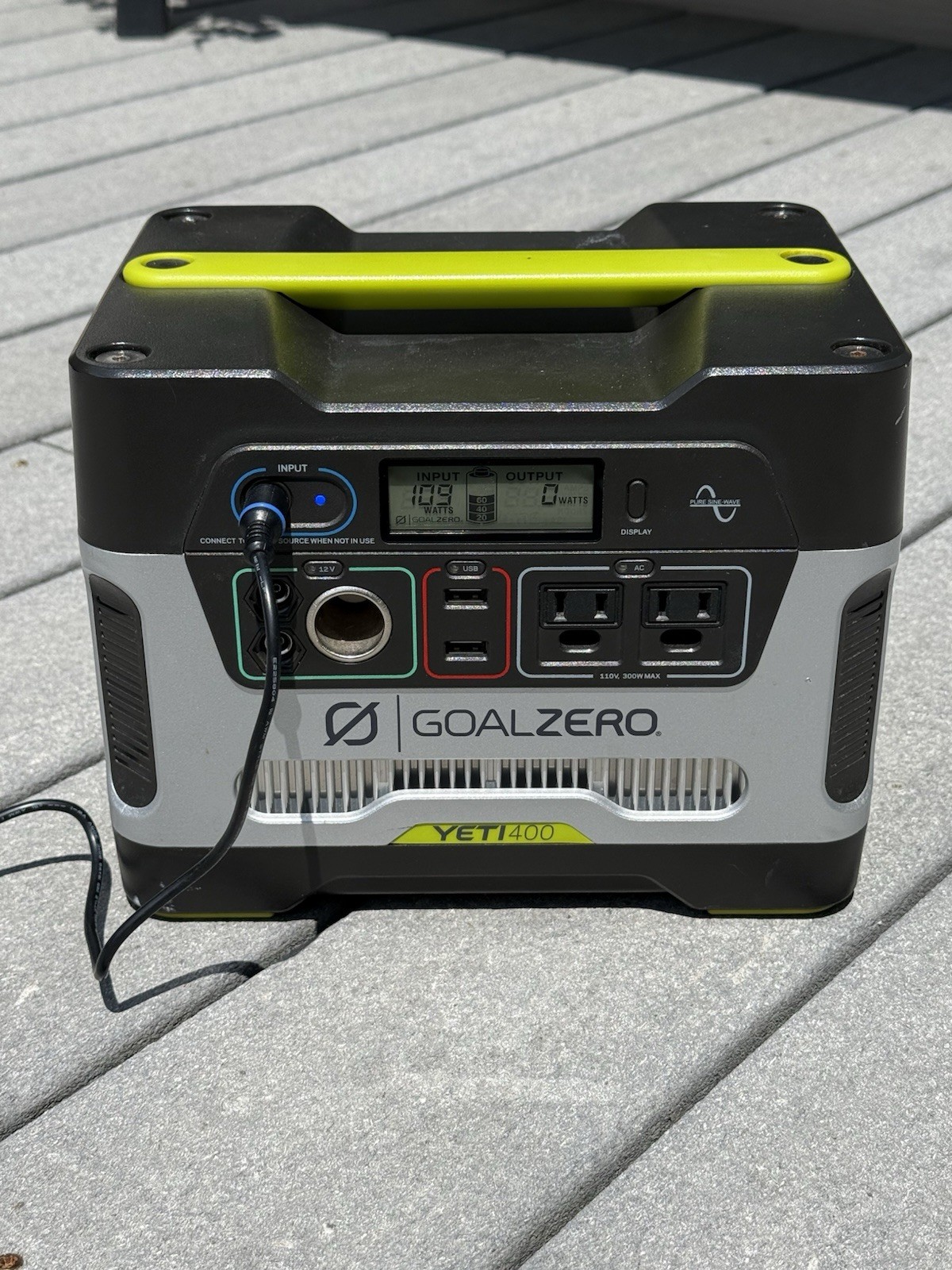 Goal Zero Yeti 400 Solar Generator (lead Acid) Without Charger