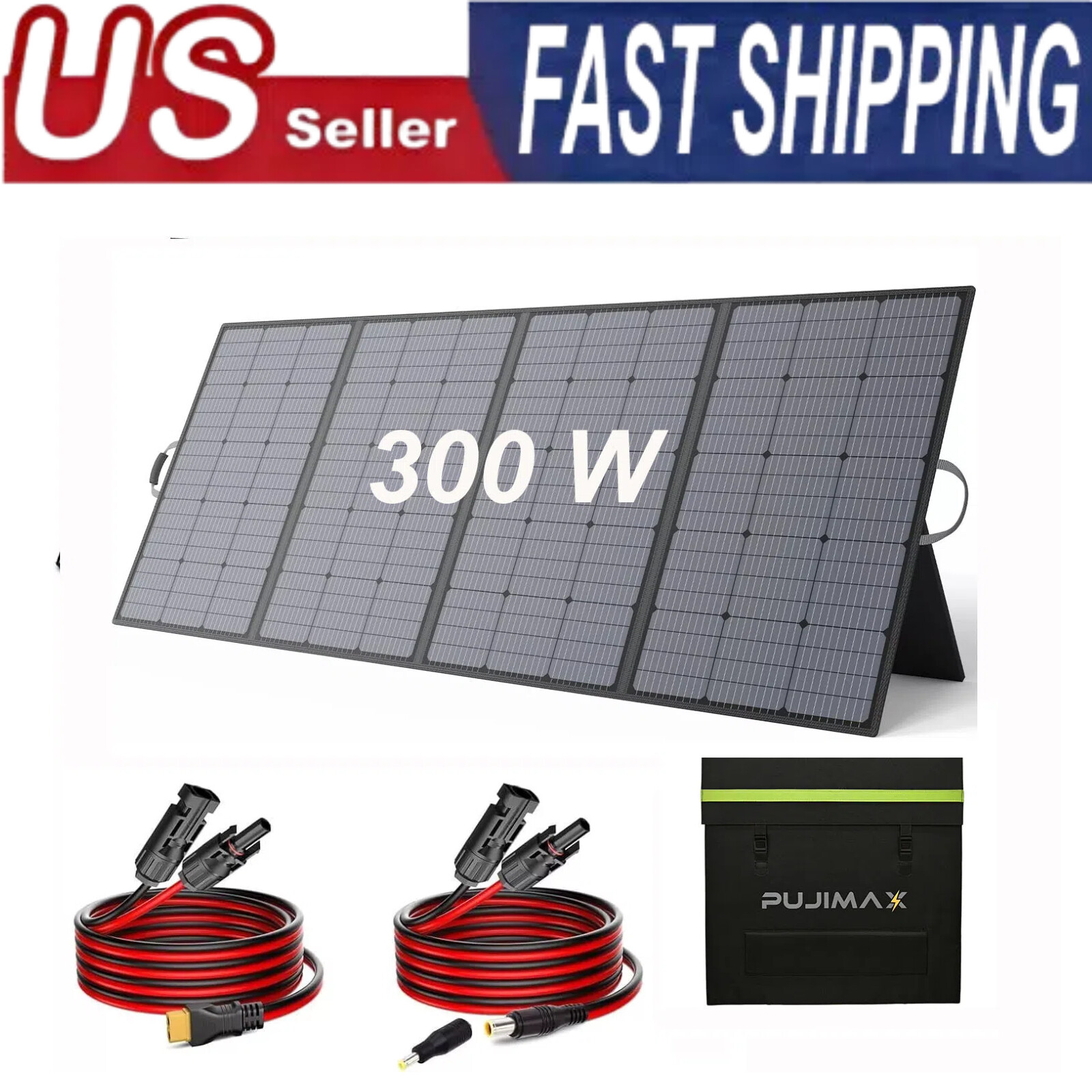 IP66 Portable Foldable Solar Panel for Generator Power Station RV travel 300W