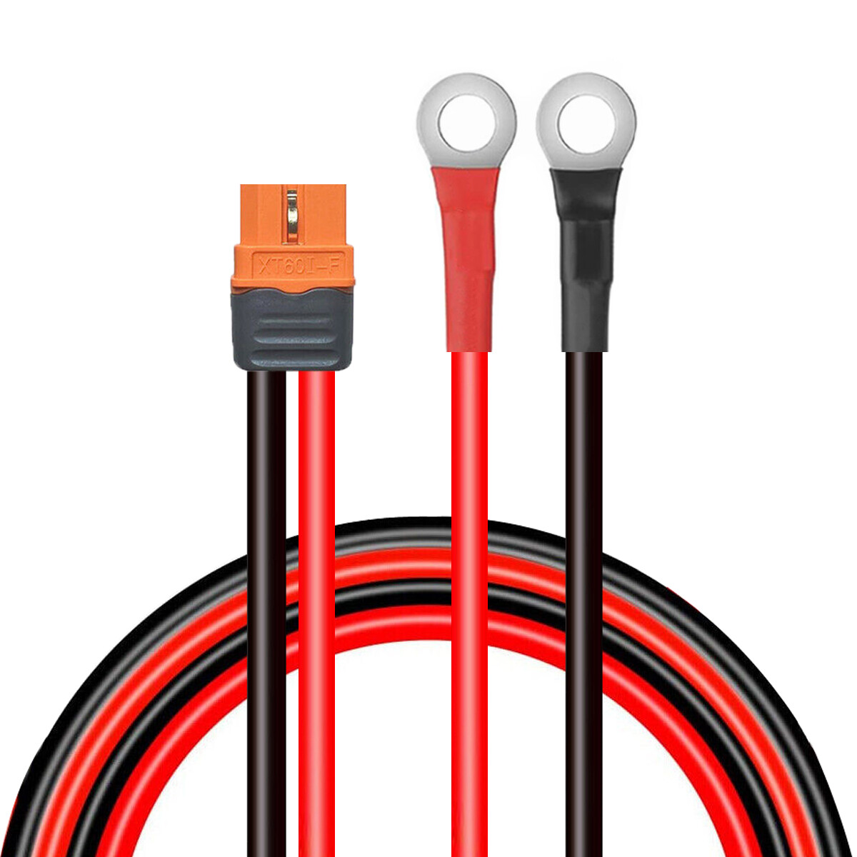 10AWG XT60i Female Connector to O Ring Terminal M8 Battery Solar Charging Cable