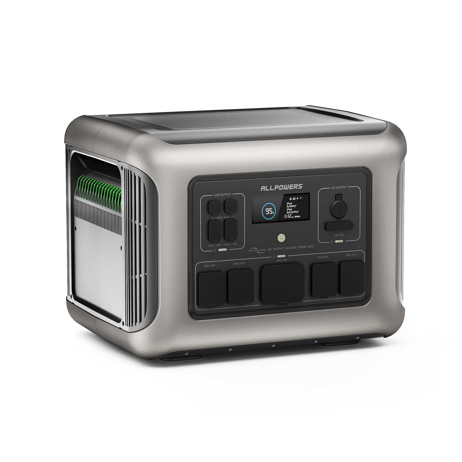 ALLPOWERS R2500 2500W LiFePO4 Portable Power Station Solar Generator RV Backup