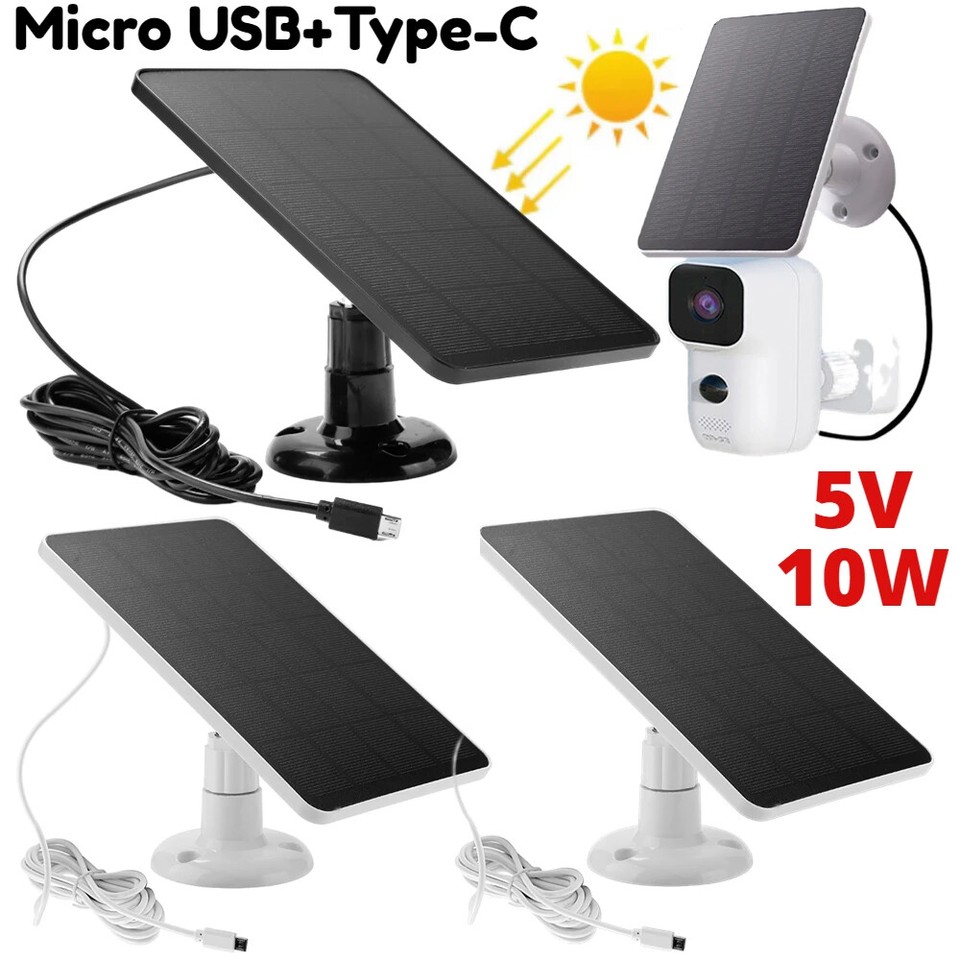 Solar Panel for Ring Spotlight Camera/Stick Up Cam Battery Charger 4W 5V Output