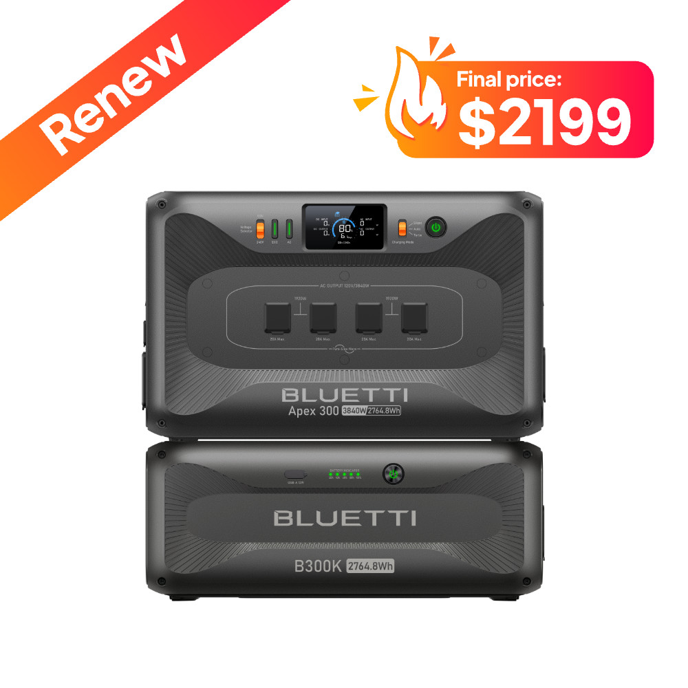 BLUETTI Apex 300+B300K 5529.6Wh Portable Power Station Generator for Home Backup