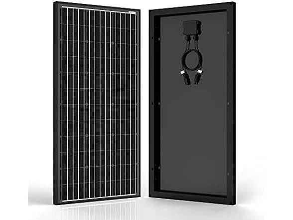 ACOPOWER 12V 200W Mono Solar Panel for 12V Battery Charging, Single Panel Only