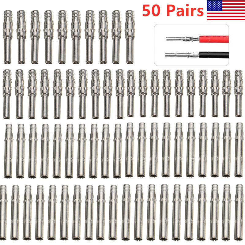 50-20Pair solar connector Pin Inside Metal Core Male Female Solar Cable Terminal