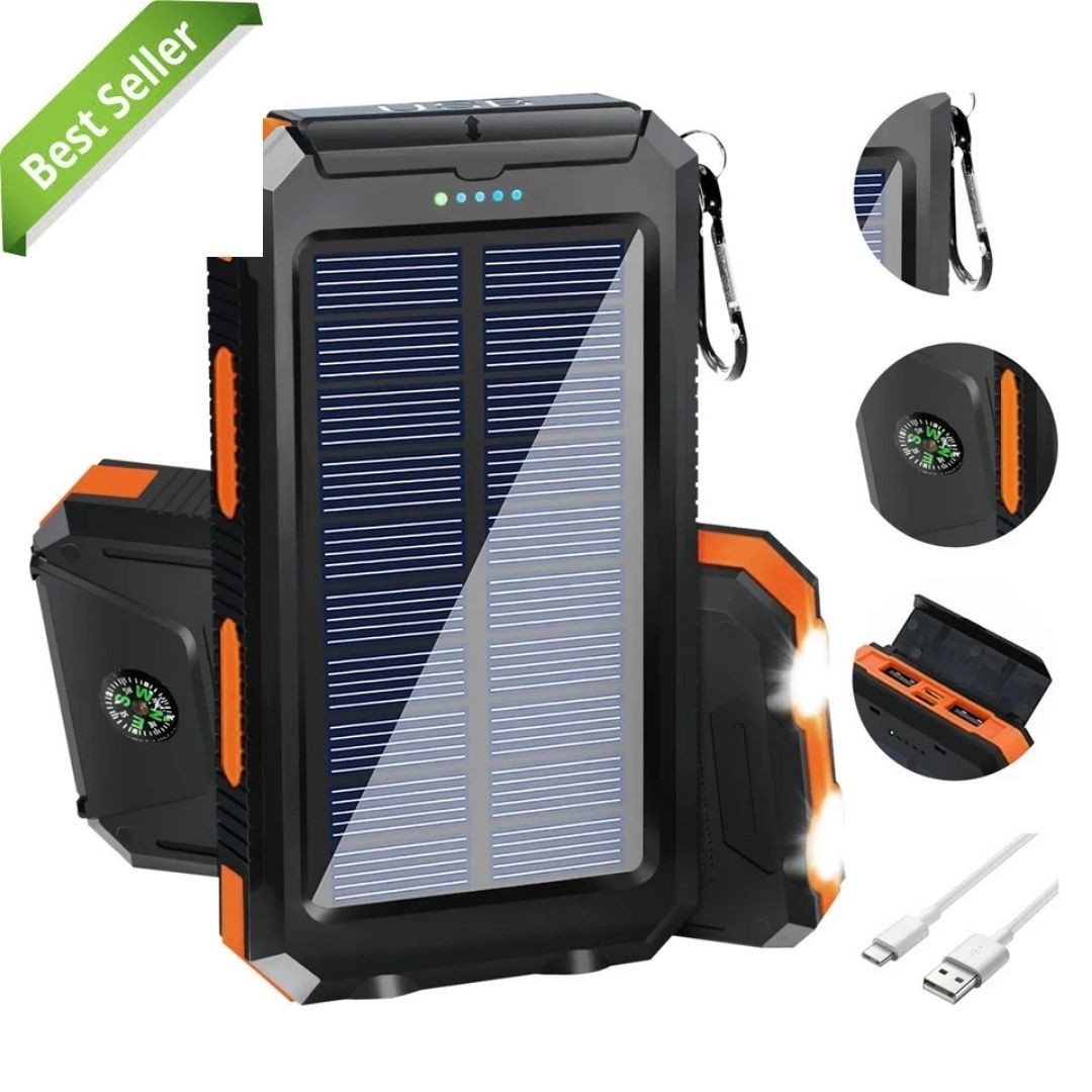 Super 1000000mAh USB Portable Charger Solar Power Bank for Cell Phone 2025 US
