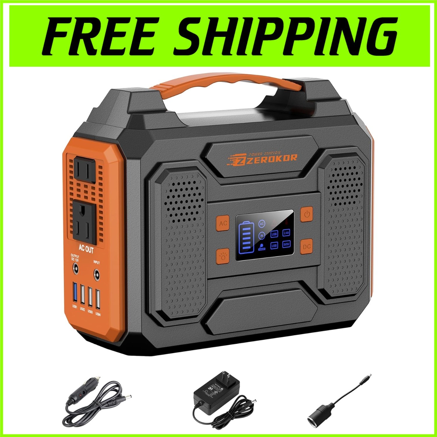 300W Portable Power Station – Lightweight Solar Generator for Outdoor Adventures