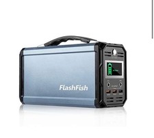 Flashfish Portable Power Station 300W/222Wh Solar Generator for Camping